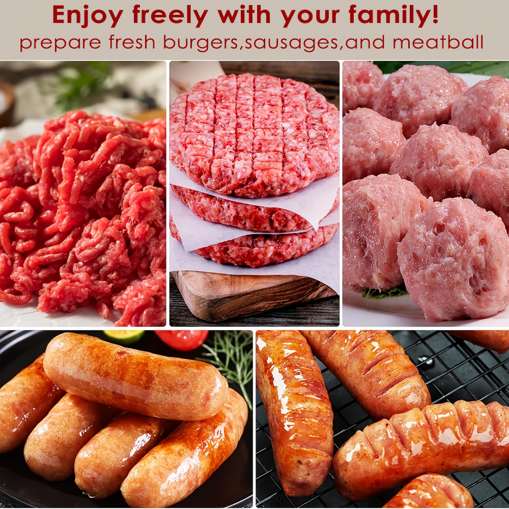 compatible for stand mixers meat grinder attachment with 4 grinding plates 2 sausage stuffer tubes heavy duty stainless compatible with ka mixers attachment only ideal for small business Product details 4