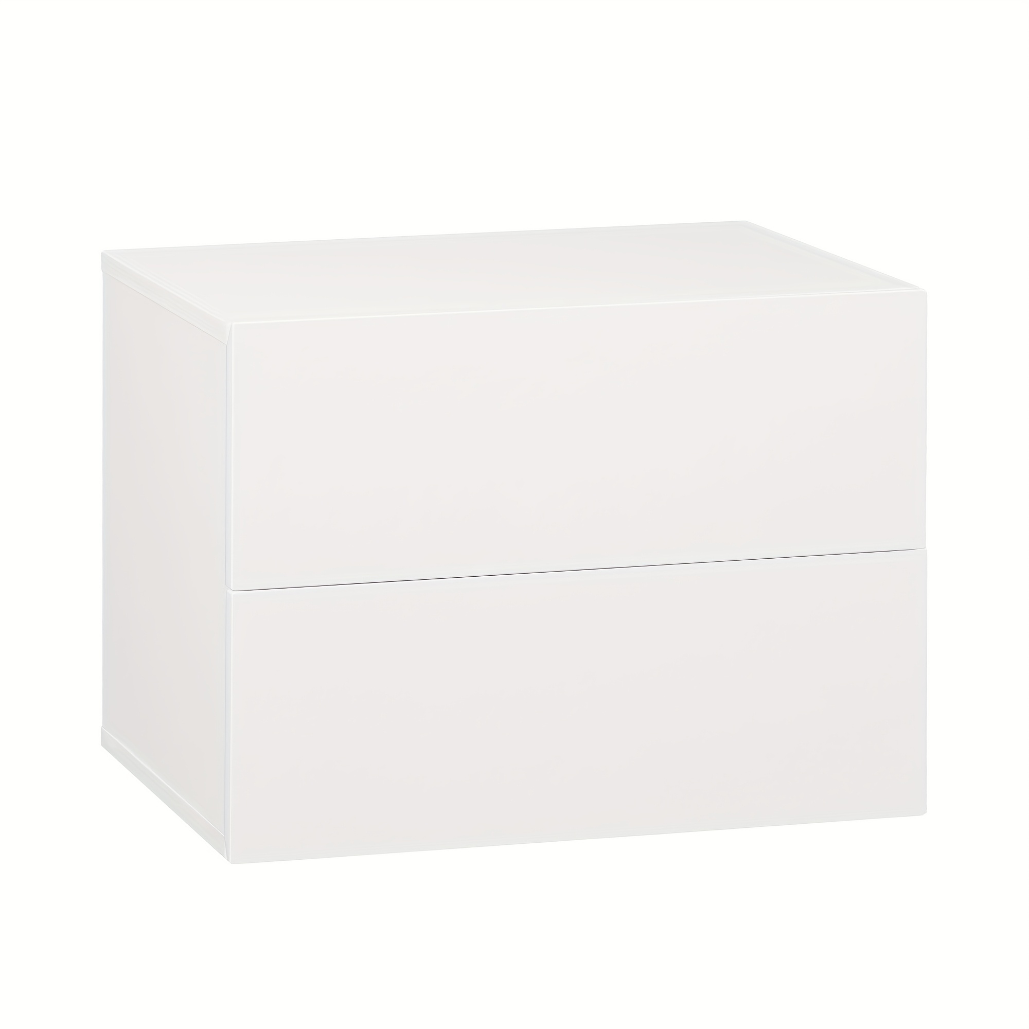 Image of 1pc Wall-mounted Nightstand With Drawer & Shelf - Space- Bedside Table, Frame & Mdf Board, Assembly, Wall-shelf Suitable For Bedroom, Living Room, Coffee Table (flexible Use) - 40x30x30cm