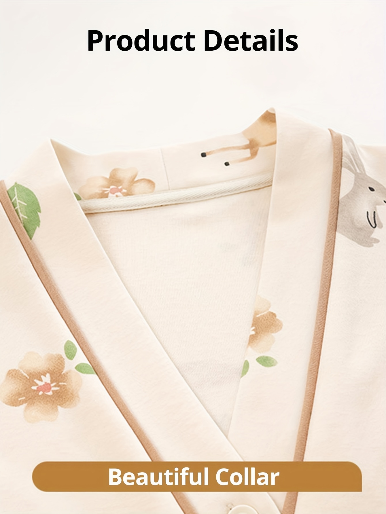 maternity nightgown with breast pad soft v neck long sleeve maternity dress for pregnancy postpartum breastfeeding cute animal cloud print loose   season   maternity clothes  able pregnancy wear   maternity design medium   fabric Product details 3