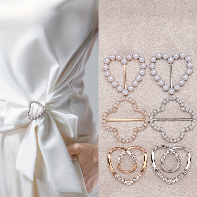 Элегантный набор из 11 штук жемчужных круглых зажимов для шарфов, универсальный сплав, модный аксессуар для футболок, блузок, детали 9