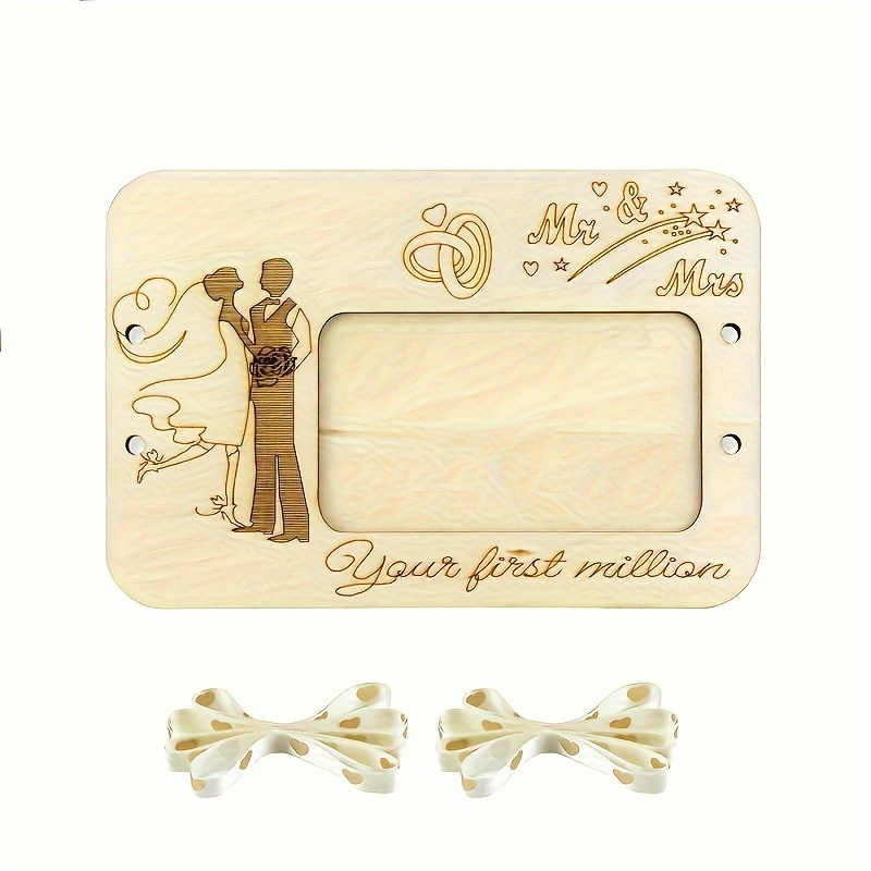 A Romantic Wooden Wedding Pattern Ornament - A Perfect Gift For The Bride And Groom, A Unique Engagement Keepsake, Suitable For Special Occasions, A Wooden Artwork (blank Board, Does Not Photos/)