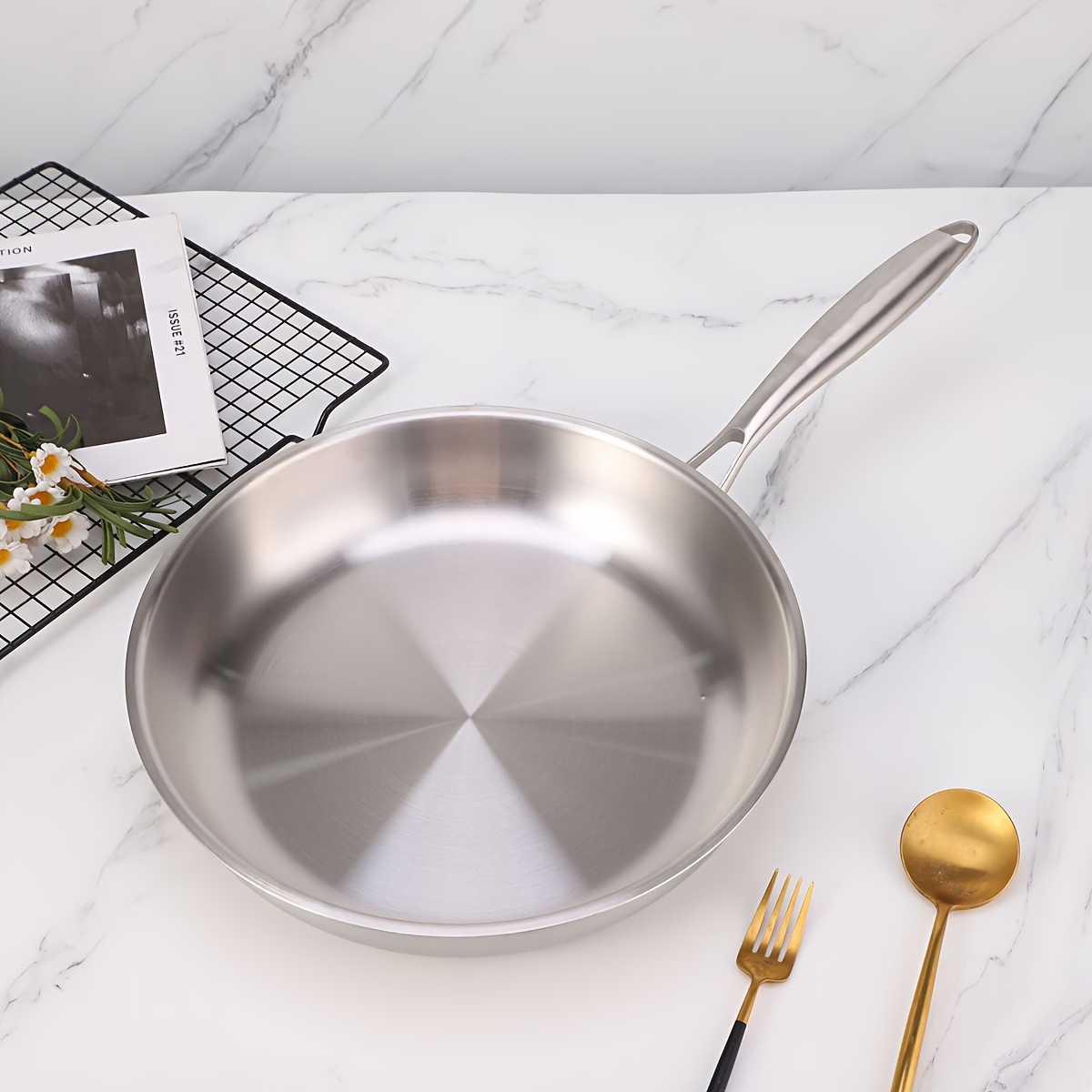 popular   1pc thickened sus 304 stainless steel western style no coating frying   layer composite steel integrated frying steak   special beef and sheep steak frying plate details 5