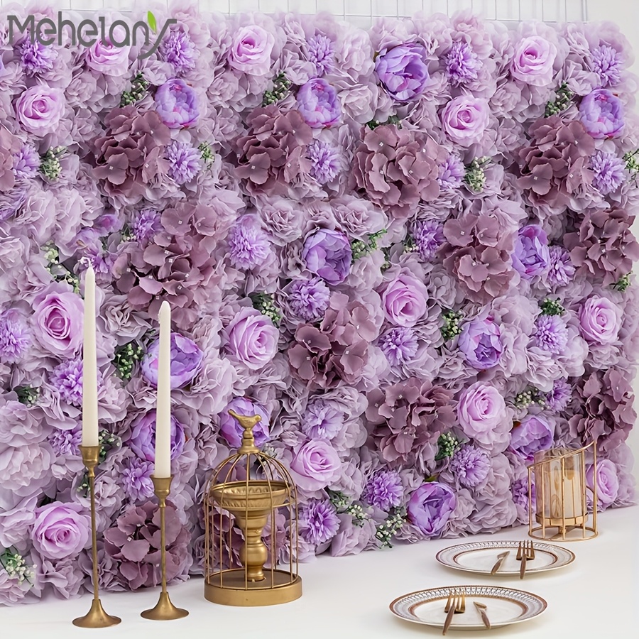artificial flower backdrop wall sold on Temu United States