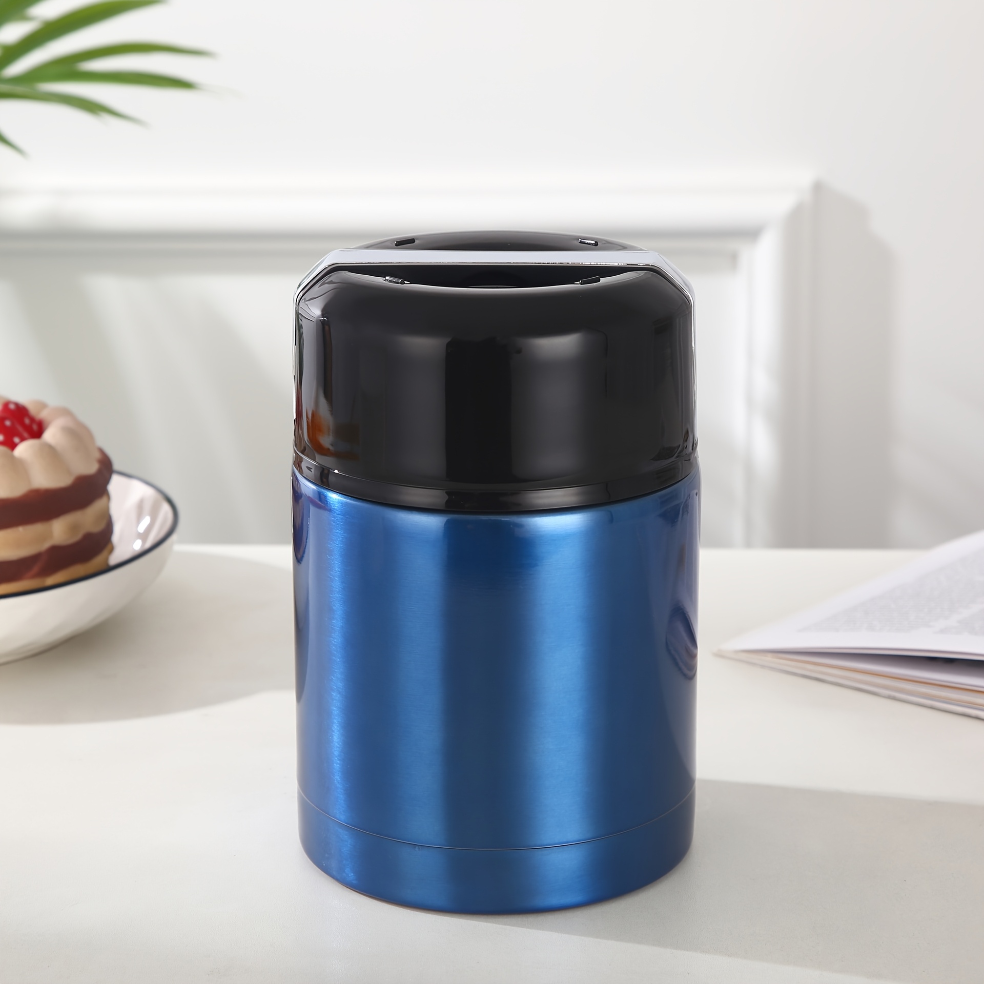 1pc, Large Capacity 800ml/1000ml Insulated Lunch Box, Portable Stainless Steel Containers, Student Lunch, Going Out For A Picnic, Gifts