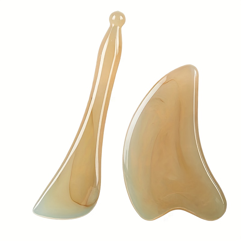 1pc/2pcs Manual Massage Tool, Gua Sha Board And Stick, Full Body Massage Tool