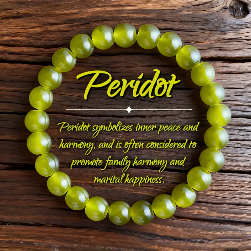 TEMU Pulsera - Aproximadamente 24 Cuentas - de , Joyería de Piedra de de , Regalo Adecuado para Uso Todo el Año, Pulsera de Cuentas de Piedra de para