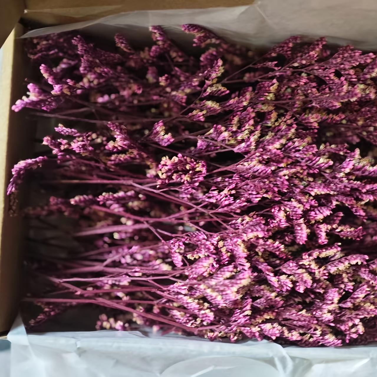 TEMU 51pcs Purple Mini Heart Grass-hydrangea- Suitable For Decoration, Craft Making, Greeting Card Production, Wedding Floral Arrangement, Home Decor