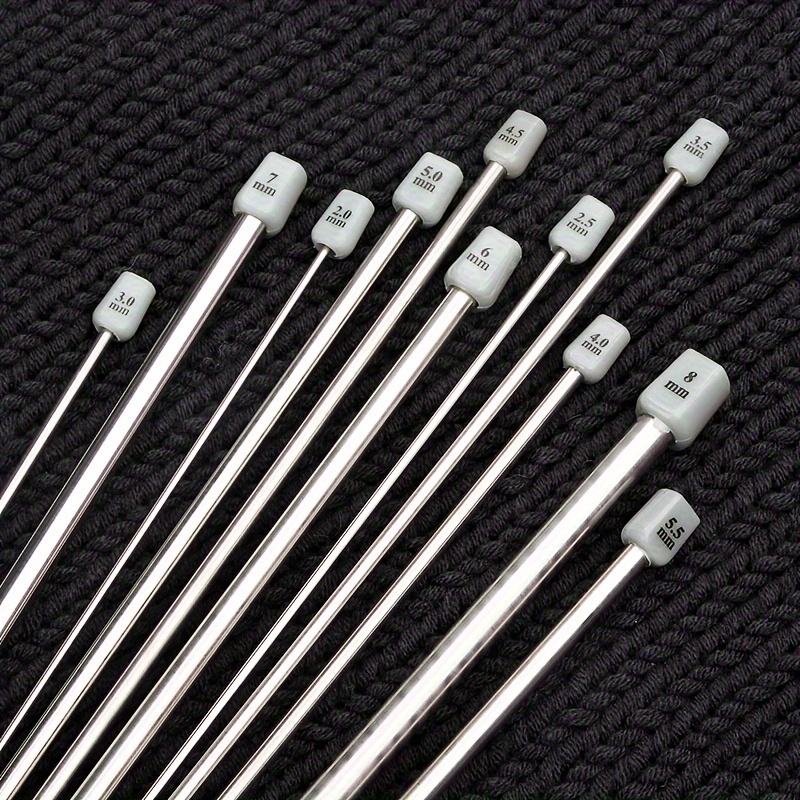 Knitting Needles Alum. 5mm 35cm - Wol en Naalde