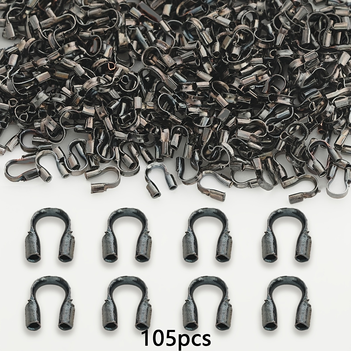 105pcs U-Shaped Mixed Color Line Clasps for DIY Projects
