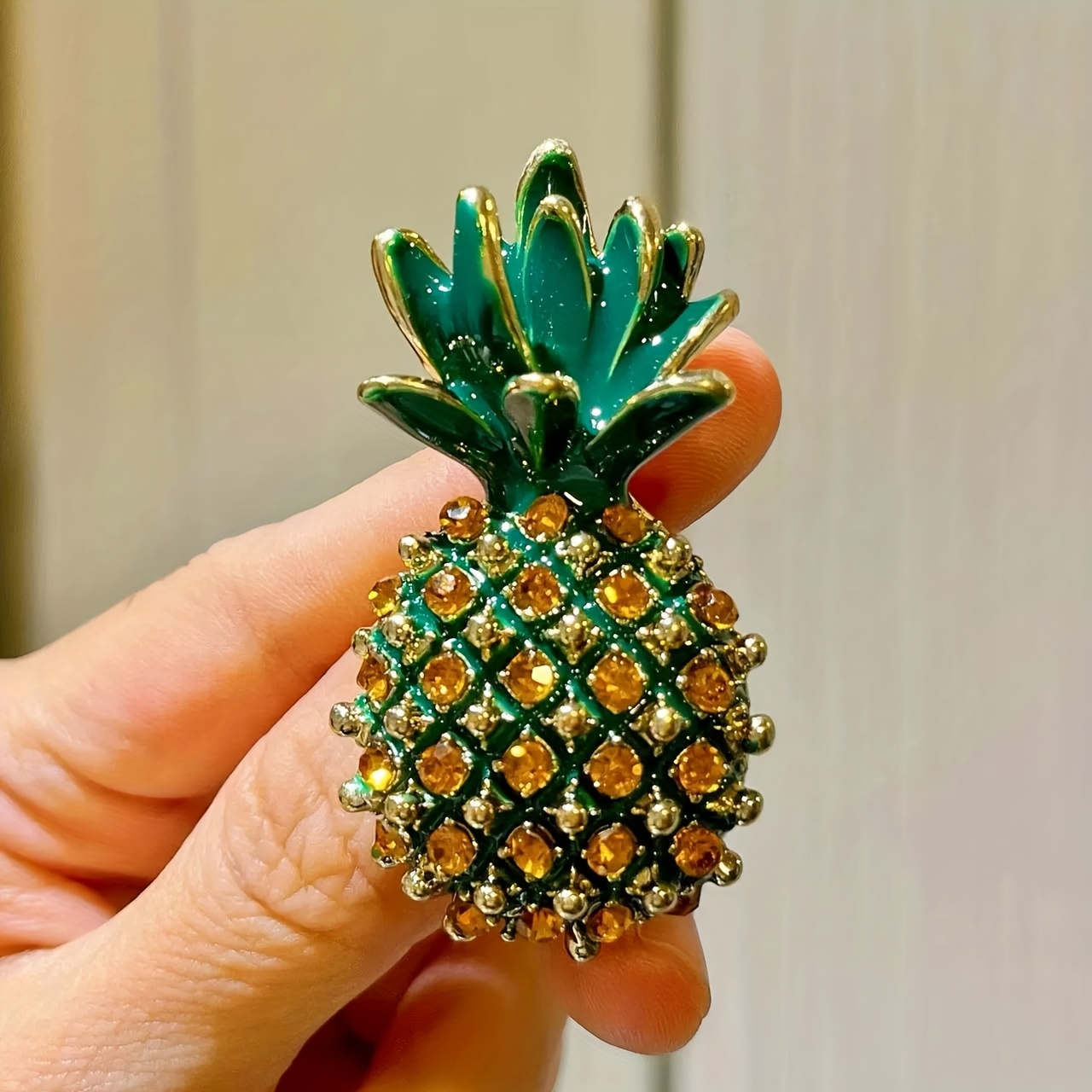 TEMU Popular Brooches High-end Fashion Brooches Pineapple Brooch Jewelry Brooches Fruits Party Casual Brooch