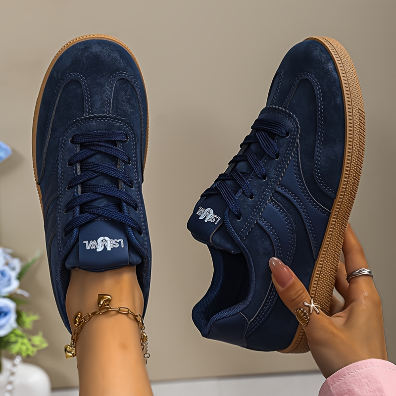 TEMU Versatile Brushed Women's Casual Sneakers. Sole A Look And Elegant Vibe, Offering Stable And Comfortable Walking. Ideal For Outdoor Camping,