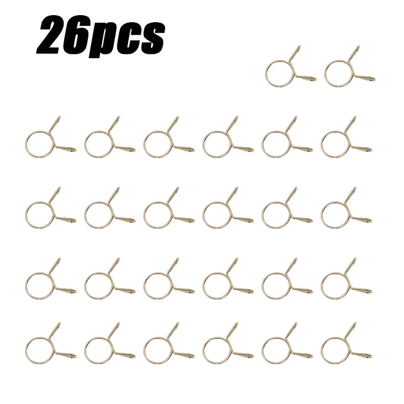 TEMU 10/16/26 pz stringitubo in metallo da 8 mm di diametro interno, adatte per moto , scooter e veicoli . di fissaggio per tubo del carburante del