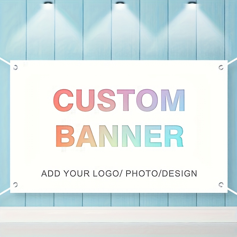 

Custom Photo Banner - Vibrant Polyester Backdrop For Front Porch, Party Decor & Celebrations