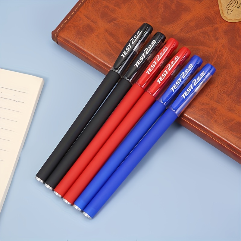 

26pcs Gel Pen Set - School Supplies: Black, Blue, Red Ink Color, 0.5mm Ballpoint Pen, Kawaii Design, Suitable For Students, School, Office, Stationery