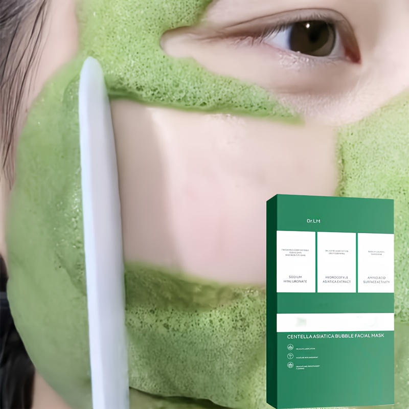 

Centella Asiatica Bubble Mask, Deep Cleansing And Soothing Skin, Oil Control, Shrink Pores