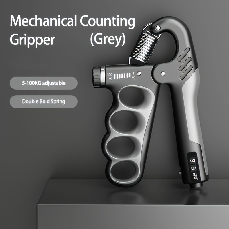TEMU Counting Grip Strength Device, Arm Strength Fitness Device, Rehabilitation Training Exercise Device, Five-finger Grip Strength Device, Finger