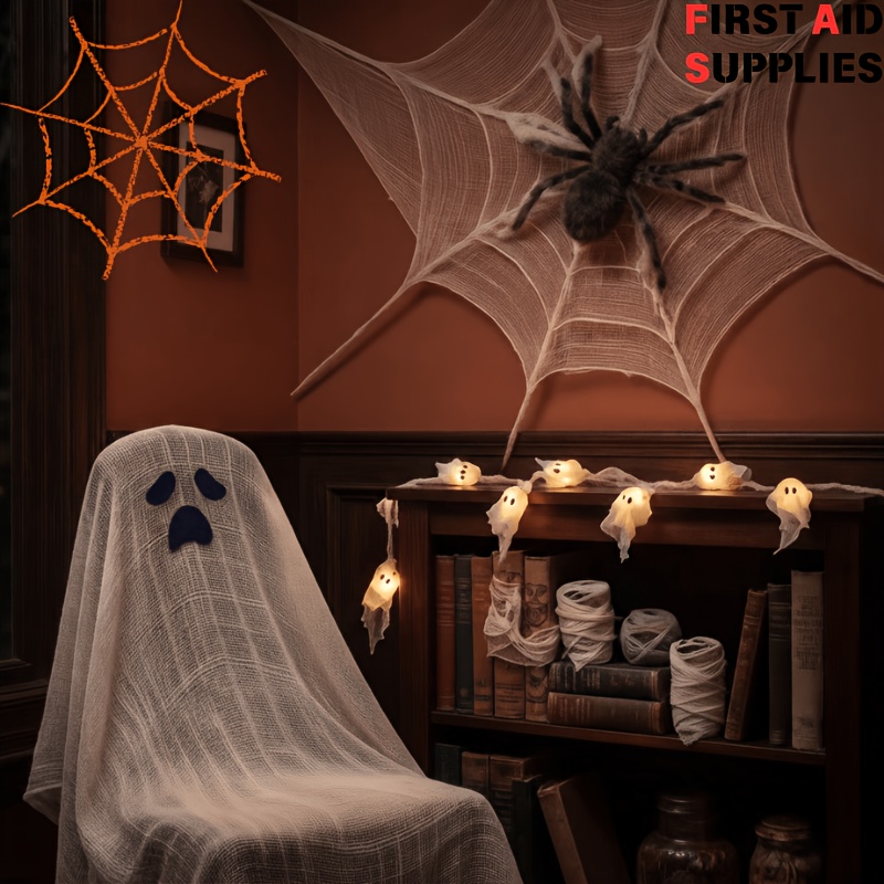 Halloween Decorative Cheesecloth Spooky Tattered Gauze