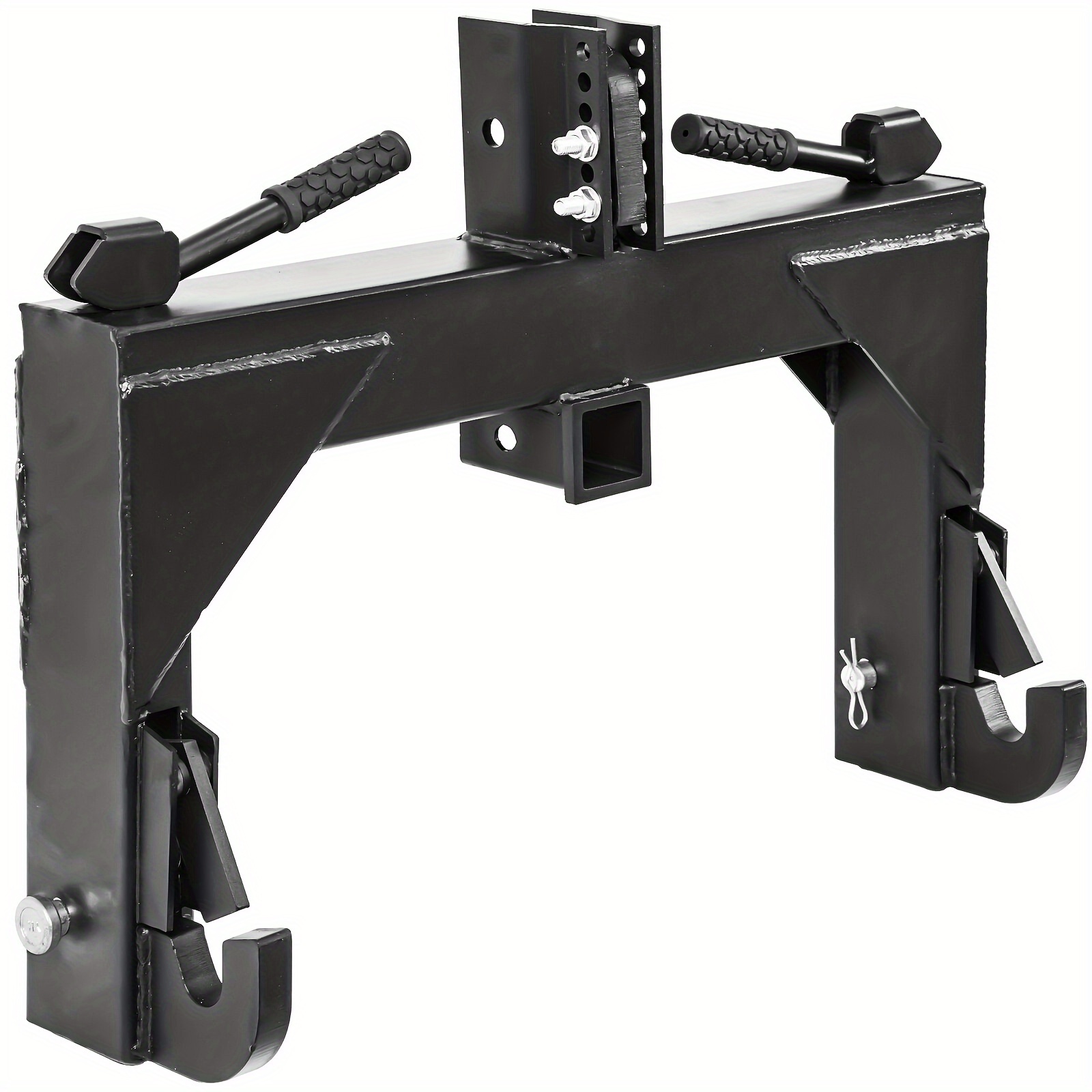 

3 Point Quick Hitch 3-pt Attachments W/ 2" Receiver Hitch Adapter For Cat 1 & 2 3000lbs