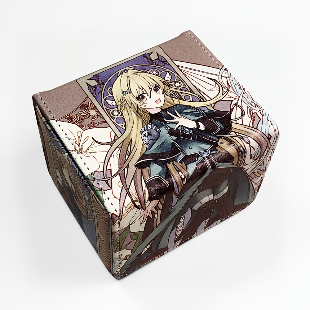 magnetic pu leather trading card binder box compatible tcg - Temu Italy