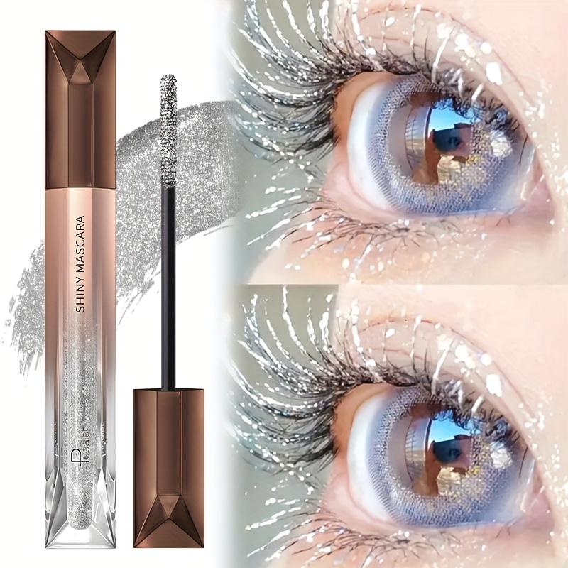 Image of Glitter Sparkling Mascara, Long-lasting Volumizing Lashes Effects, Waterproof , Suitable For Music Festivals And Masquerade