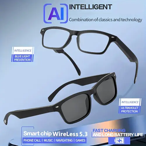 2025 hot seller ai translation smart wireless anti blue light multi wireless call outdoor sports headphones rechargeable hifi built in microphone and speaker suitable for sports driving fishing and daily