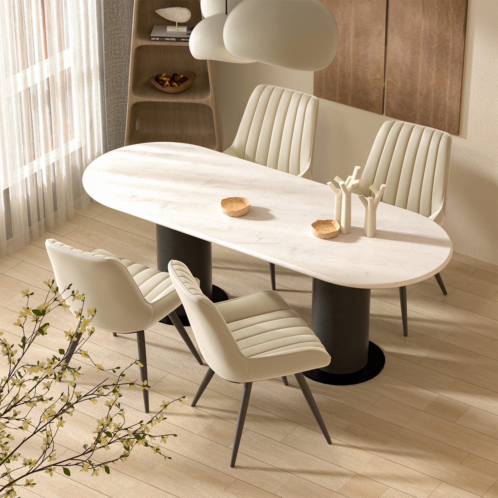 Dining Room Chairs, Set Of 2/4/6, Kitchen Chairs, Upholstered Chairs With Metal Legs, Living Room Chair With Backrest Seat Cushion, For Dining Room, Reception Chair, Office