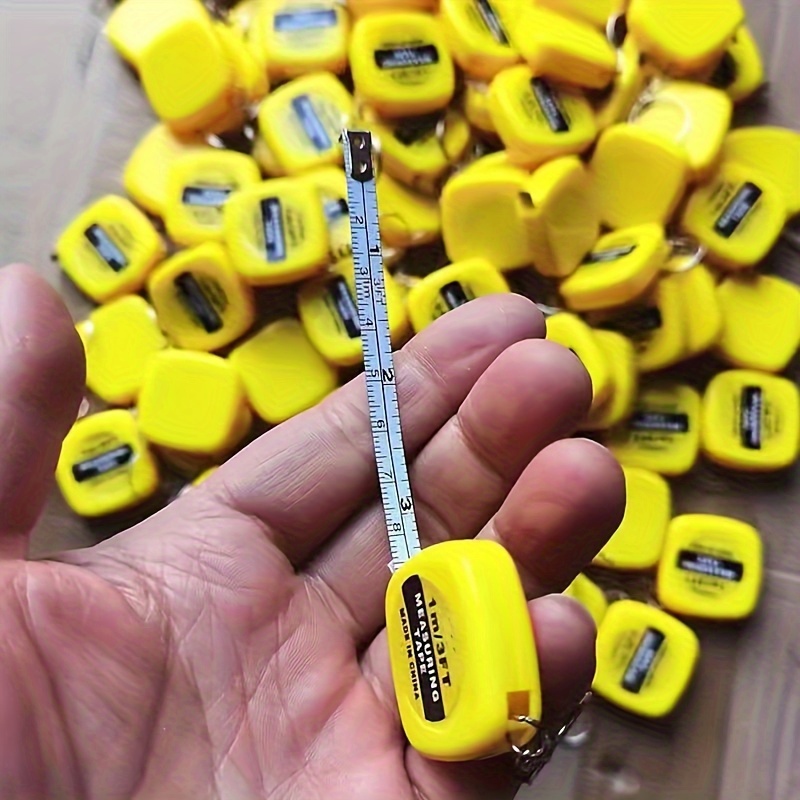 

Mini Portable Keychain Tape Measure - 1m/3ft Alloy Steel Measure Tape, Compact Pocket Size, Positive Lock, Lead-free