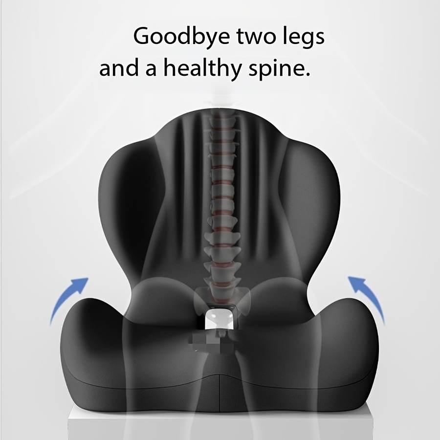 an hemorrhoid office integrated cushion enlarged and lengthened detachable and washable suitable for people who sit for a long time a great gift for the back to   christmas etc posture   lumbar support cushion supportive shape detachable cover slow rebound foam durable padding versatile cushion back support cushion office workers students Product details 2