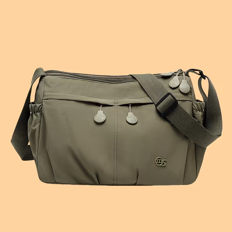 womens adjustable crossbody shoulder bag durable casual purse with zipper closure black for travel everyday use crossbody purse modern accessory secure zipper closure Product details 3