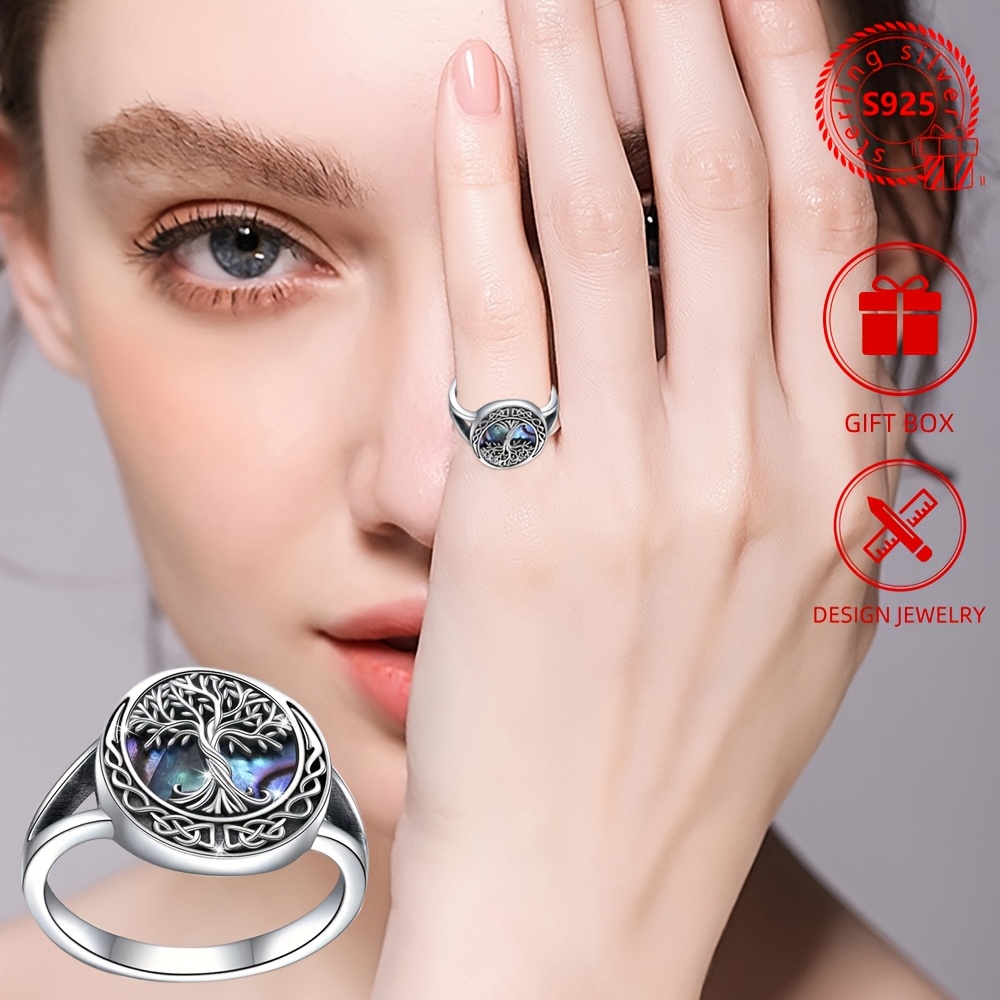 

1 Fashionable Women's 925 Pure Silvery Ring, Light Luxury, High-end, , Birthday Gift, Festival Gift