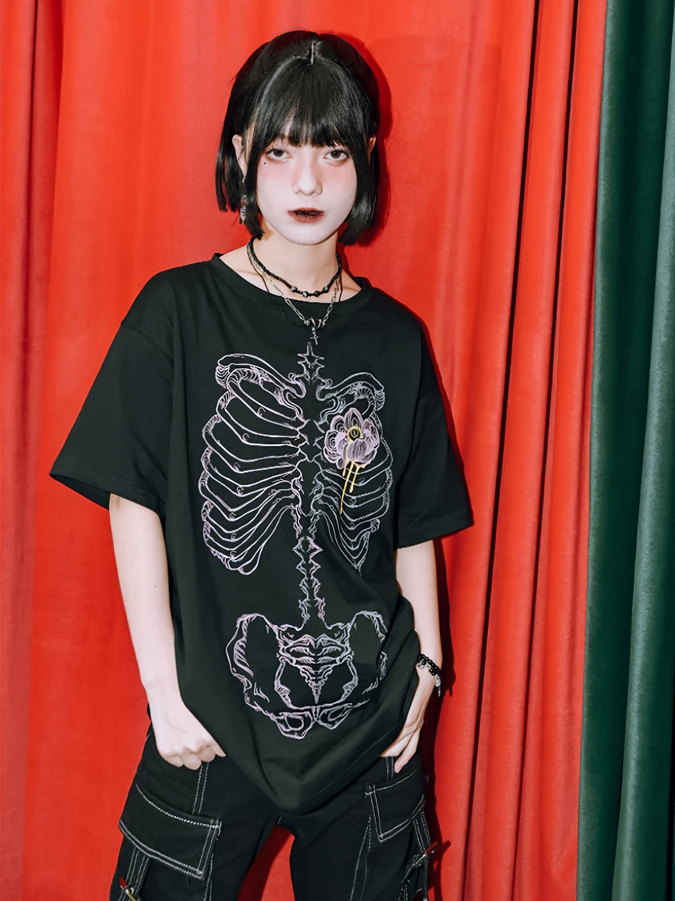 00s 希少 h.anarchy スカルハイネックカットソー punk y2k 00s 希少 h.anarchy スカルハイネックカットソー punk y2k