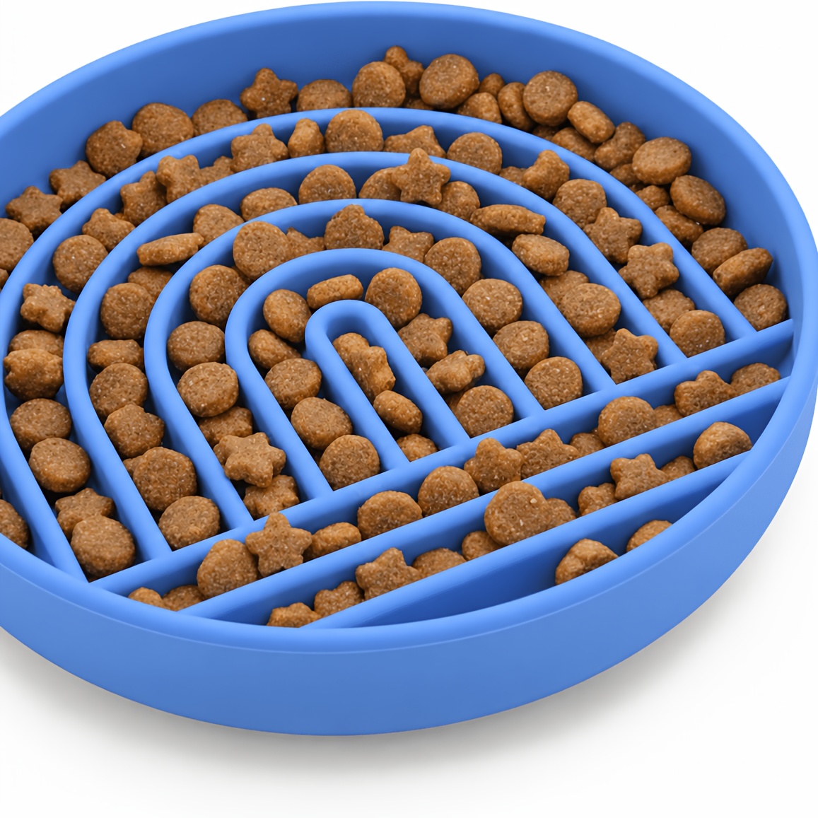 TEMU Grand bol pour chien, bol d'alimentation interactif en silicone pour animaux de compagnie avec base antidérapante, bol anti-étranglement pour