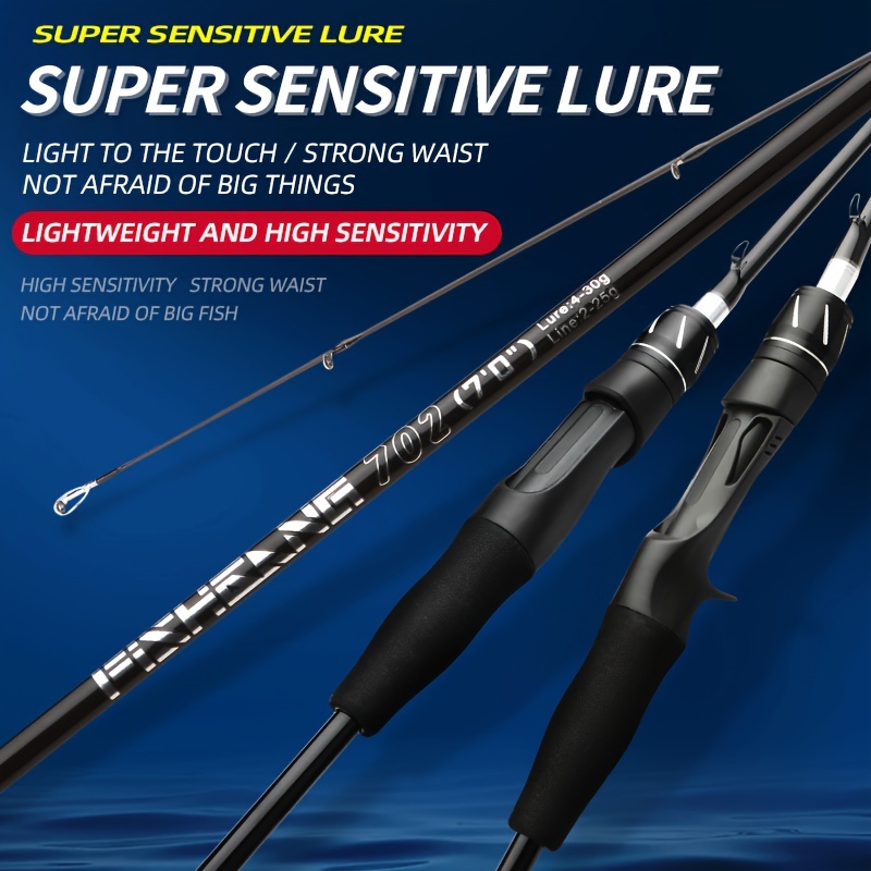 Spinning Casting Fishing Rod Carbon Fiber 2 Piece - Temu