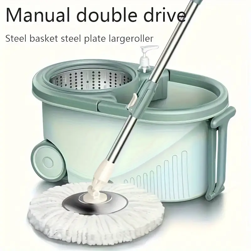 Dual drive Rotary Mop Bucket / Mop Cloth Hand free Home Hand - Temu