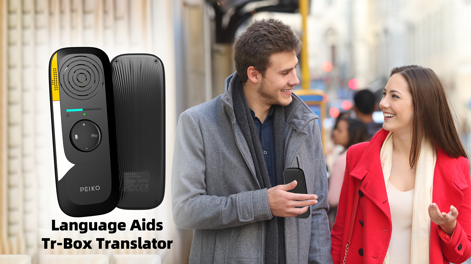 Dispositivo Portátil de Traductor de Idiomas, Traductor Bidireccional Instantáneo con Aplicación en Línea, Compatible con 136 Idiomas, Alta Precisión para Viajes, Negocios y Aprendizaje