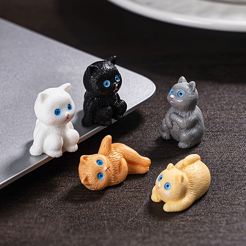 

Whiskerwonders 5- Miniature Cat Figurines, Statues, Desk Decor For , , Tv Stand, Computer Table, For Christmas, Halloween, Easter, Hanukkah,