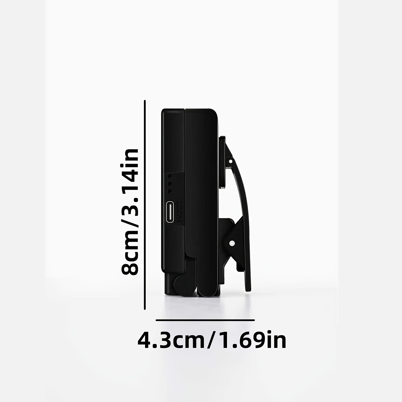 usb rechargeable reading clip light desk lamp 3 color temperatures adjustable brightness foldable design suitable for home office study   for travel