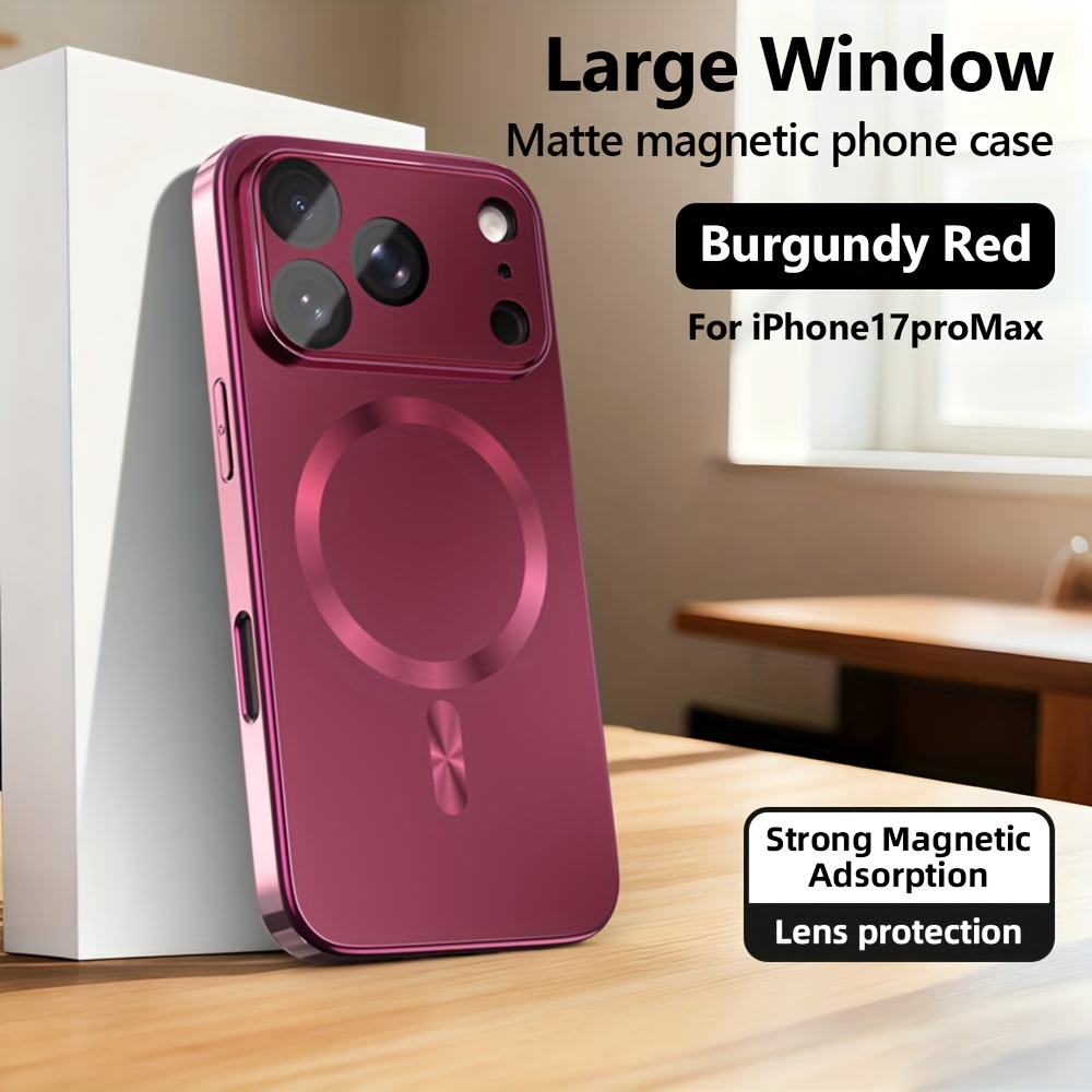 TEMU para teléfono: Nuevas fundas de compatibles con Apple para iPhone 17 Pro Max, iPhone Air y iPhone 17 Pro; con mate , protección de lente,
