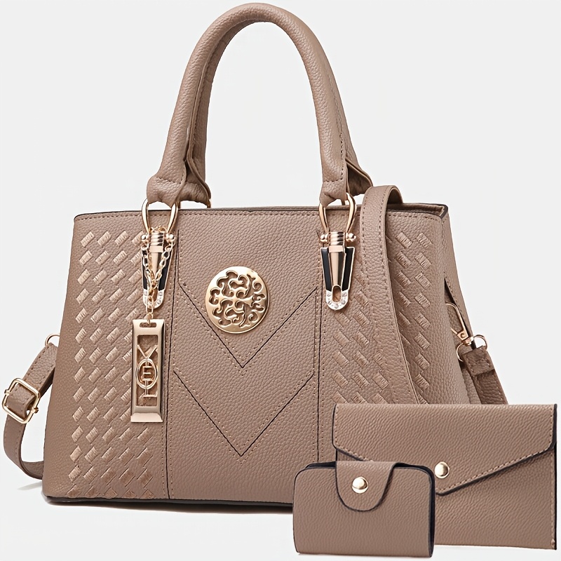 TEMU Women's Bag Set Handbag Multi-piece Set Versatile Shoulder Bag Niche Design Sense Bag Women's Chic Crossbody Bag