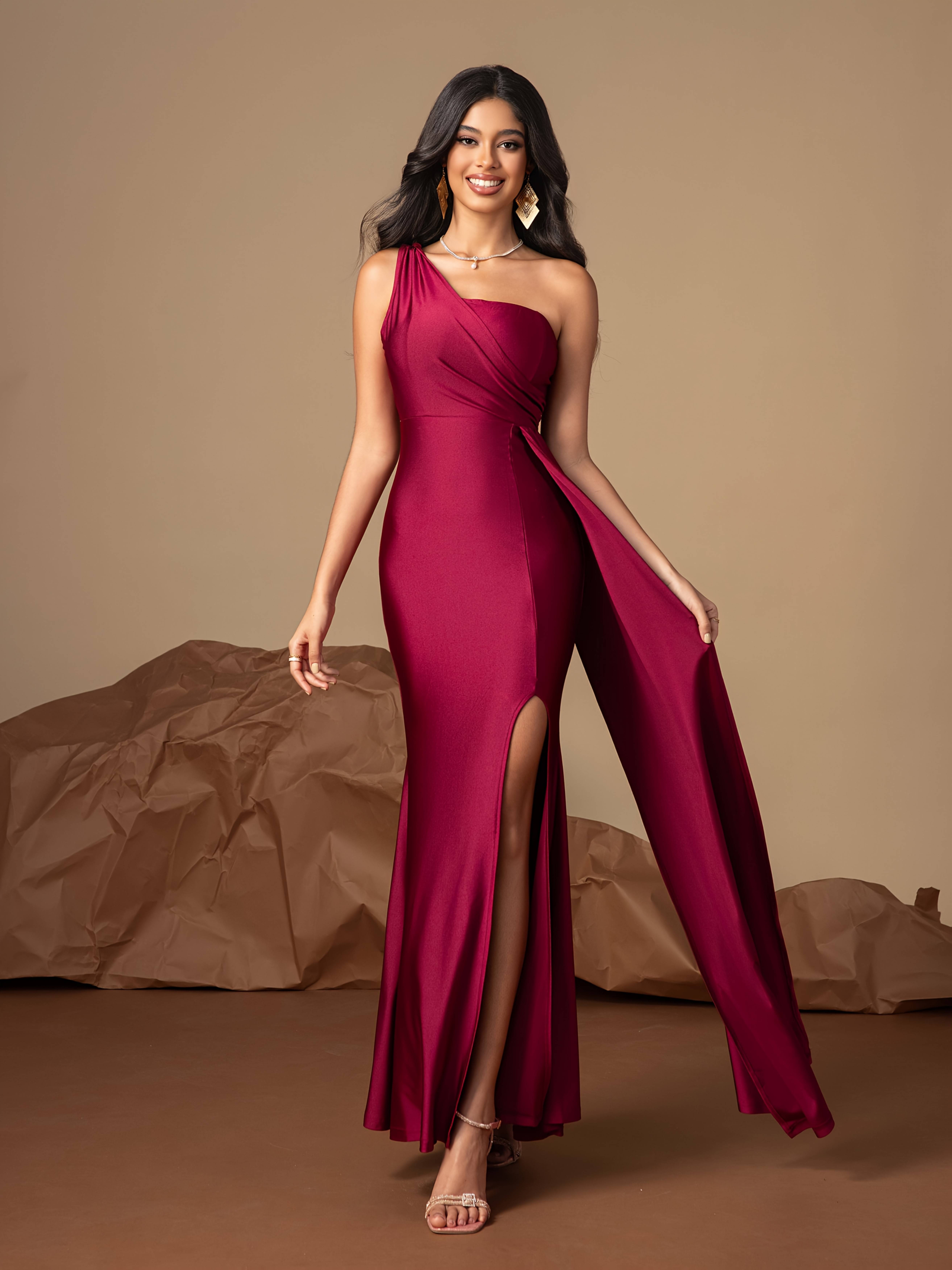 a-line formal dresses V-neck Spaghetti Straps Prom Dresses Satin A-line Formal Gowns TP0999 –  Tirdress
