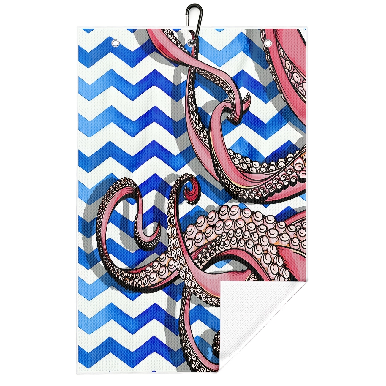 1pc octopus pattern golf towel golf towel for golf bag mens golf towel for golf bag womens golf towel large size golf towel   towel suitable for course   absorbent and soft easy to carry souvenir