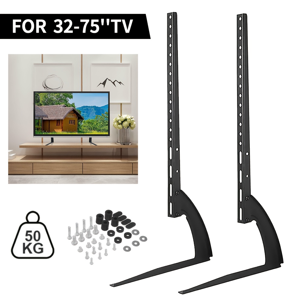 E-shop Vielseitiger TV-Ständer, geeignet für LCD-Bildschirme von 32 bis 75 Zoll, Tragkraft bis zu 50 kg. Entwickelt für LED- und Plasma-Displays, mit
