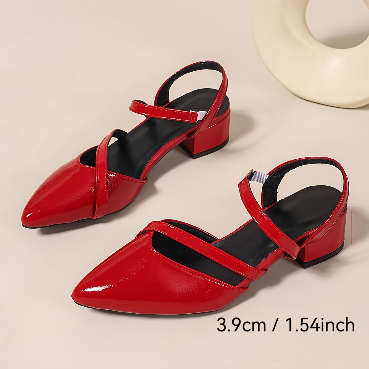 spring summer new low heel sandals fashion pointed toe - Temu