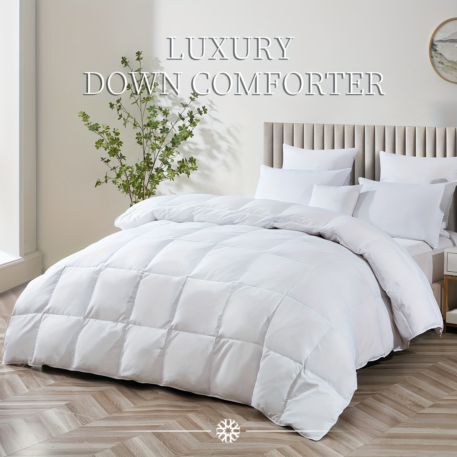 season luxury goose feather comforter reversible quilted 50