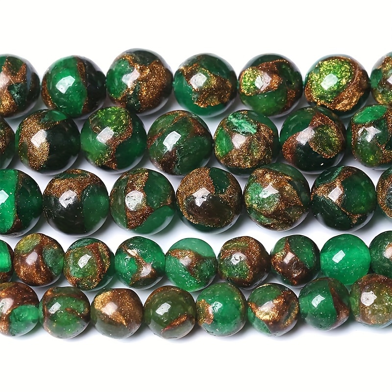 

6/8/10mm Natural Stone Green Beads, 58/45/36pcs/strand, Making, Handcrafted Bracelets & Necklaces - Smooth & Complete Natural Stone Beads ( Color )