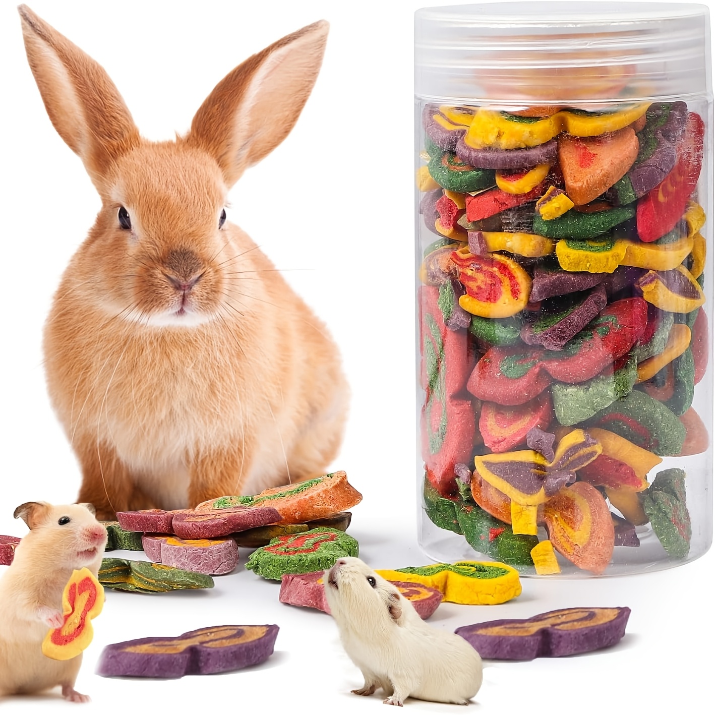 TEMU Rabbit Chew Toys And Chinchilla Treats, Natural Grass Molar Treats Suitable For Guinea Pig Hamster Bunny Chinchilla Gerbil Squirrel
