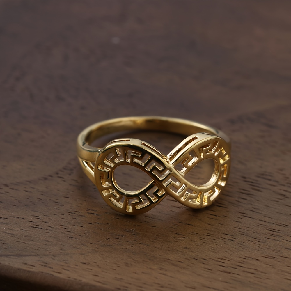 Image of 925 Silver Hollow Carved Pattern Ring, Light Luxury, Fashionable And Ring, Christmas, Birthday, Gift Festival, Party, Wedding, Valentine's Day Gift For Girlfriend And Wife, Suitable For And To Wear