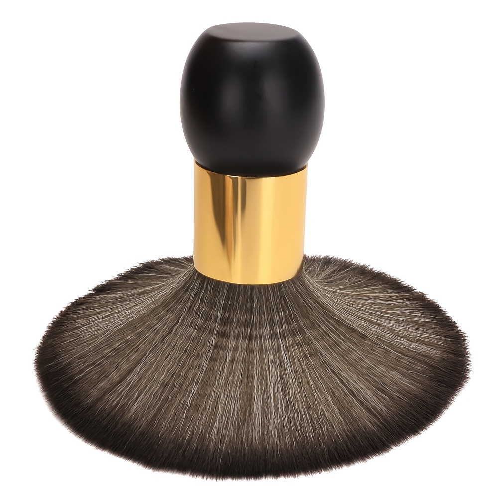 TEMU Hair Salon Dusting Hairbrush Soft Bristle Fiber Brush Barber Cleaning Hair Scraps Hairdressing Tools