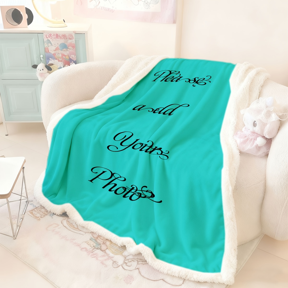 Custom Thickened Double-Layer Blanket, Unique Gift