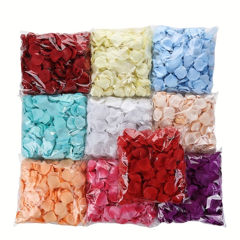 

1200/3200/8000pcs Artificial Rose Petals, Fake Flower Petals For Romantic Night, Wedding, Party, Engaged, Ceremony, Valentine Day, Decoration, Bath, Bulk